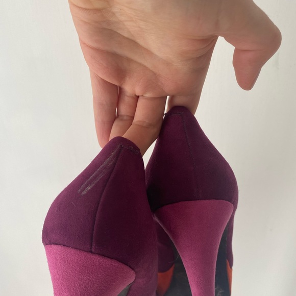 Platform Block Color Heels - Picture 3 of 6